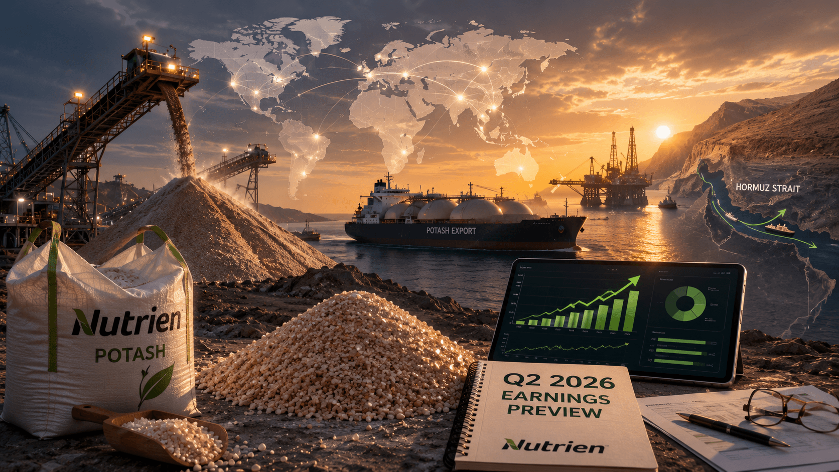 Potash: Preview ng Mga Kita ng Nutrien Q2 2026 - Ang Pinakamalaking Benepisyaryo ng Hormuz Crisis