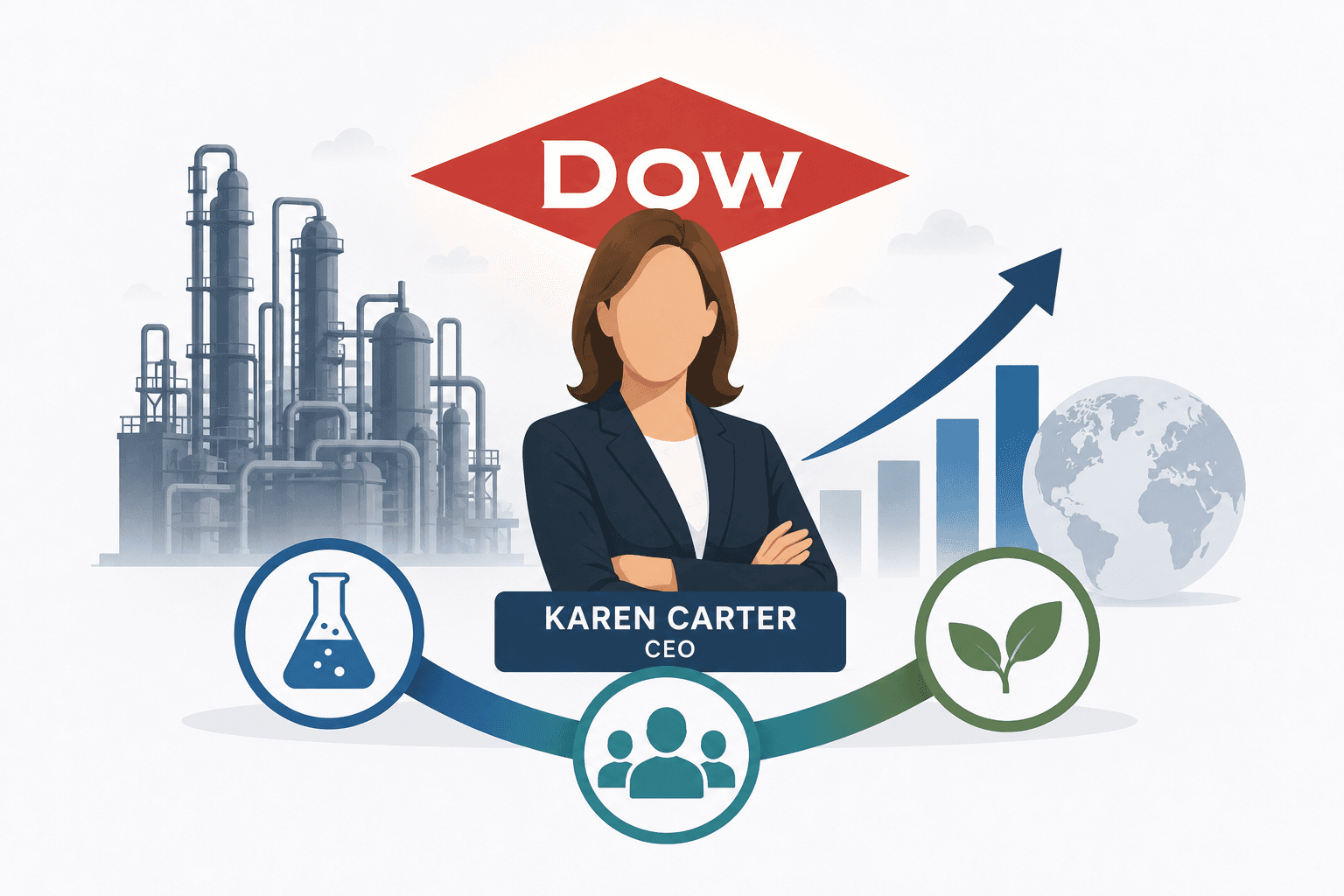 Dow Q3 sa ilalim ni Karen Carter: Unang Paglipat ng CEO Post-Crisis ng Industriya ng Chemical Industry