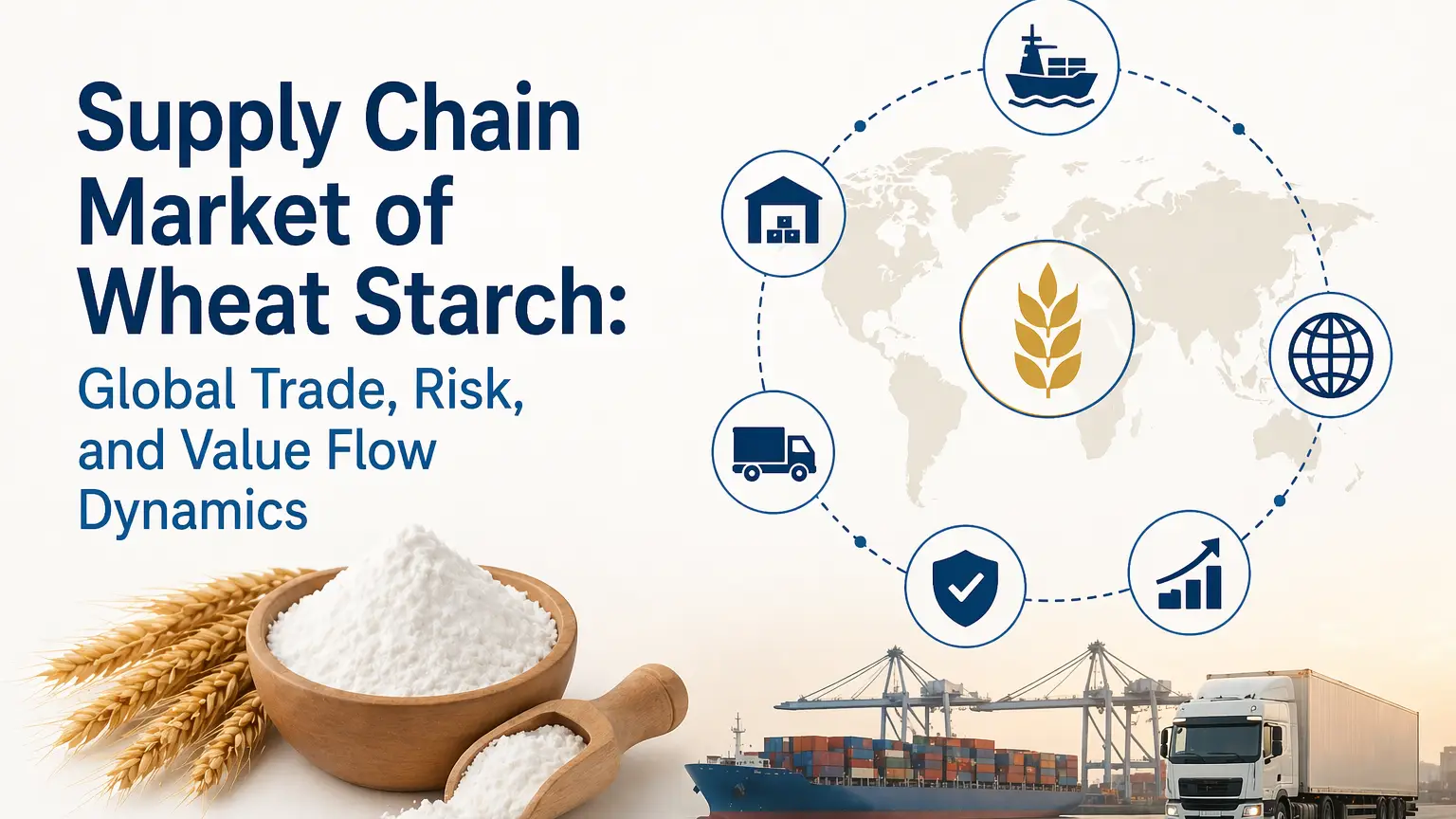 Merkado ng Supply Chain ng Wheat Starch: Pandaigdigang Kalakalan, Panganib, at Dynamics ng Daloy ng Halaga