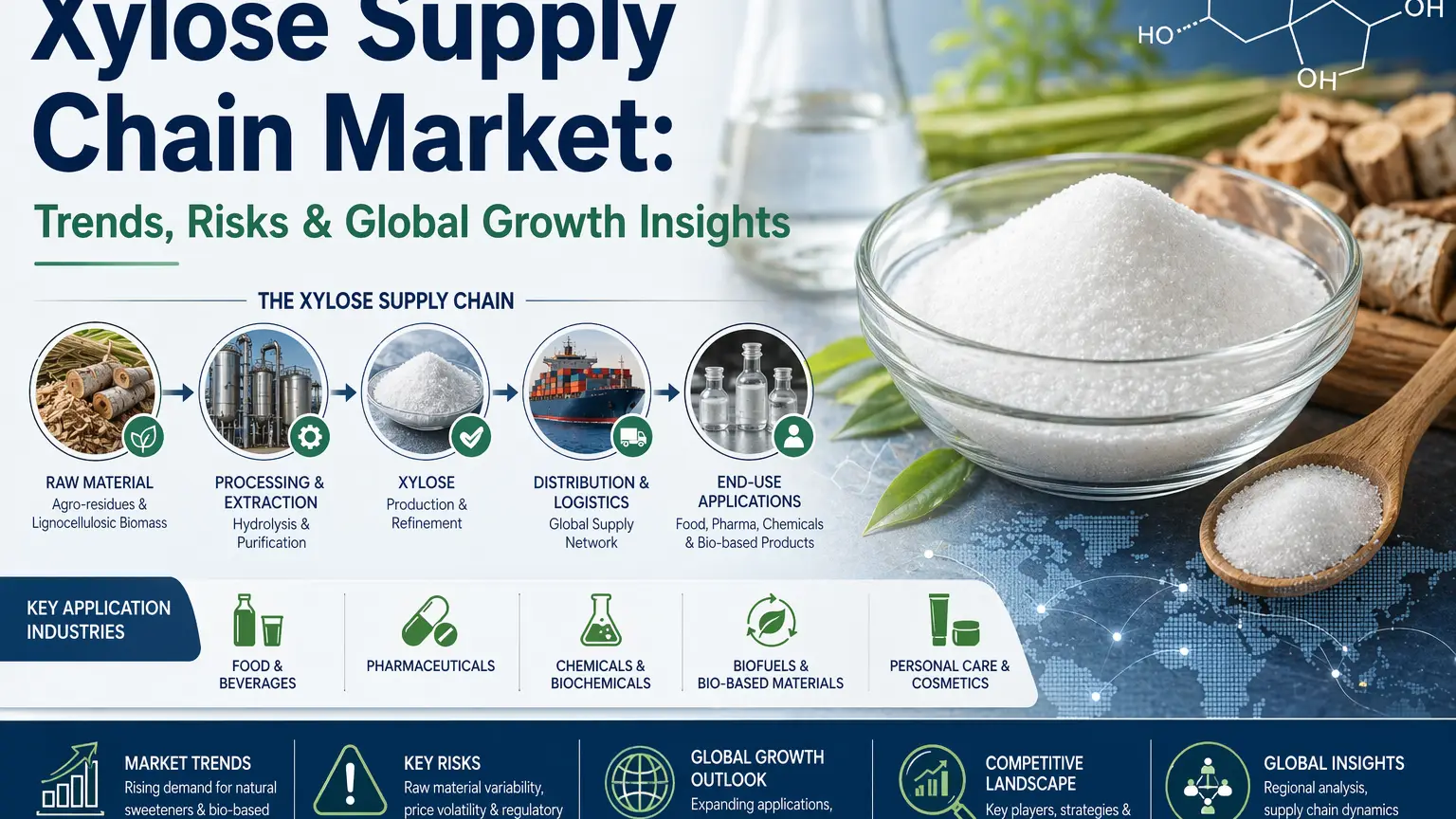 Merkado ng Xylose Supply Chain: Mga Trend, Panganib at Pananaw sa Paglago ng Pandaig